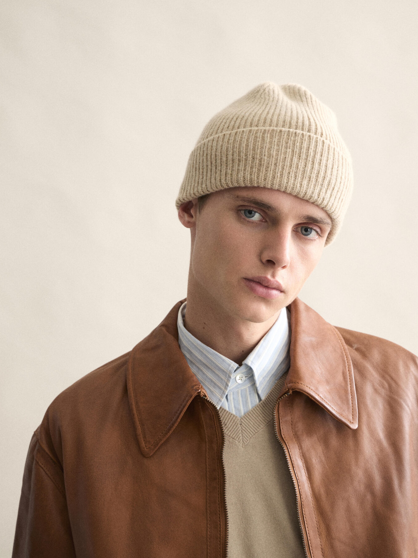LE BONNET Beanie Sand