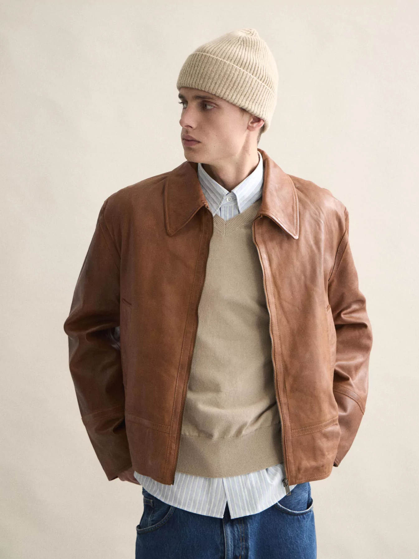 LE BONNET Beanie Sand