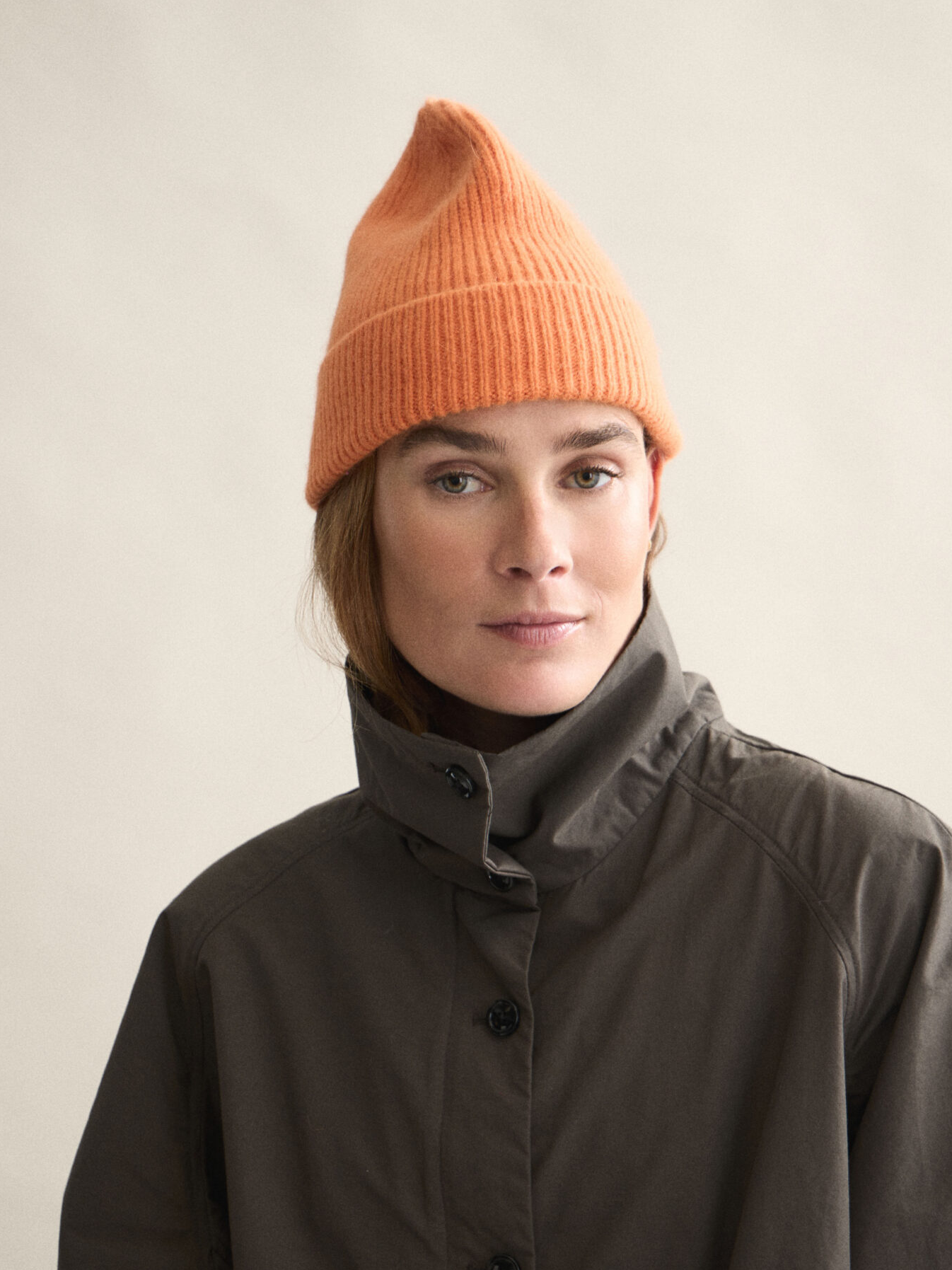 LE BONNET Beanie Flame Orange