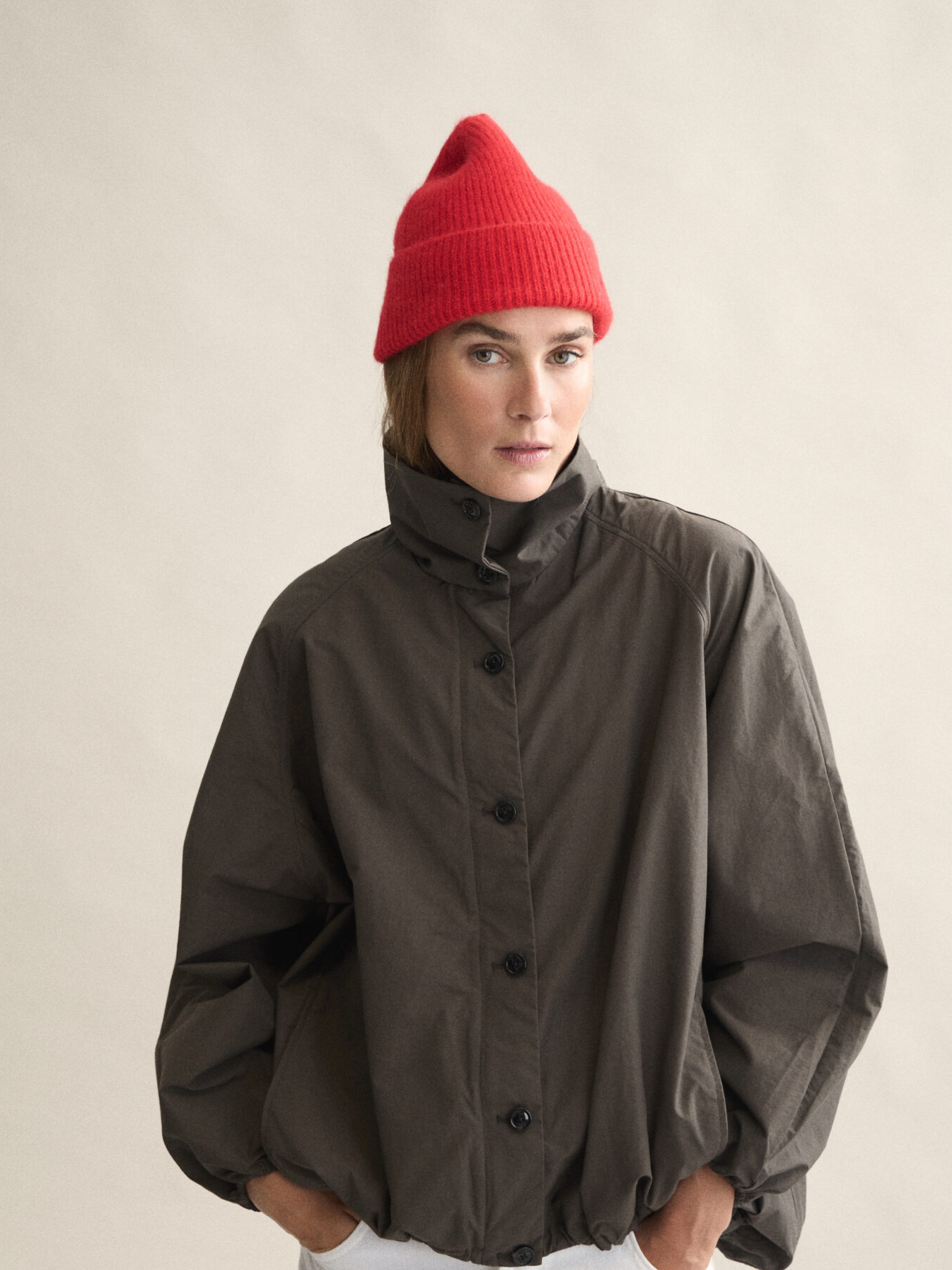 LE BONNET Beanie Crimson Red