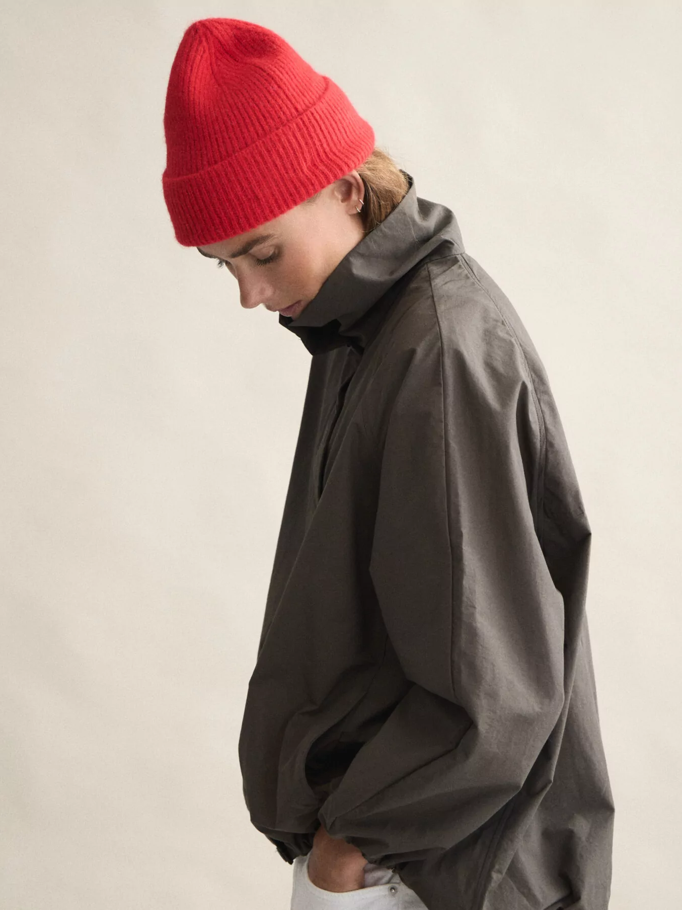 LE BONNET Beanie Crimson Red
