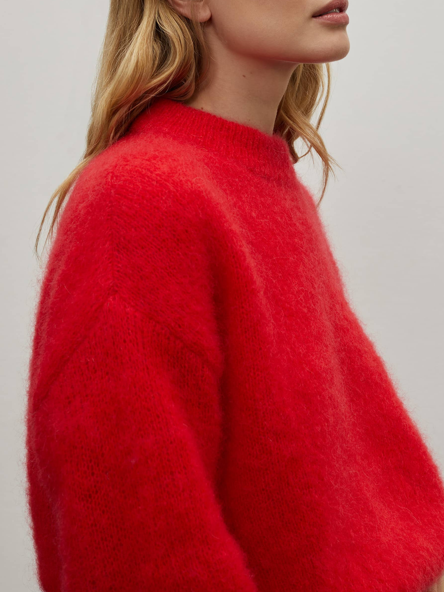 SURPRISE PARIS Jane Mohair Pullover - Red