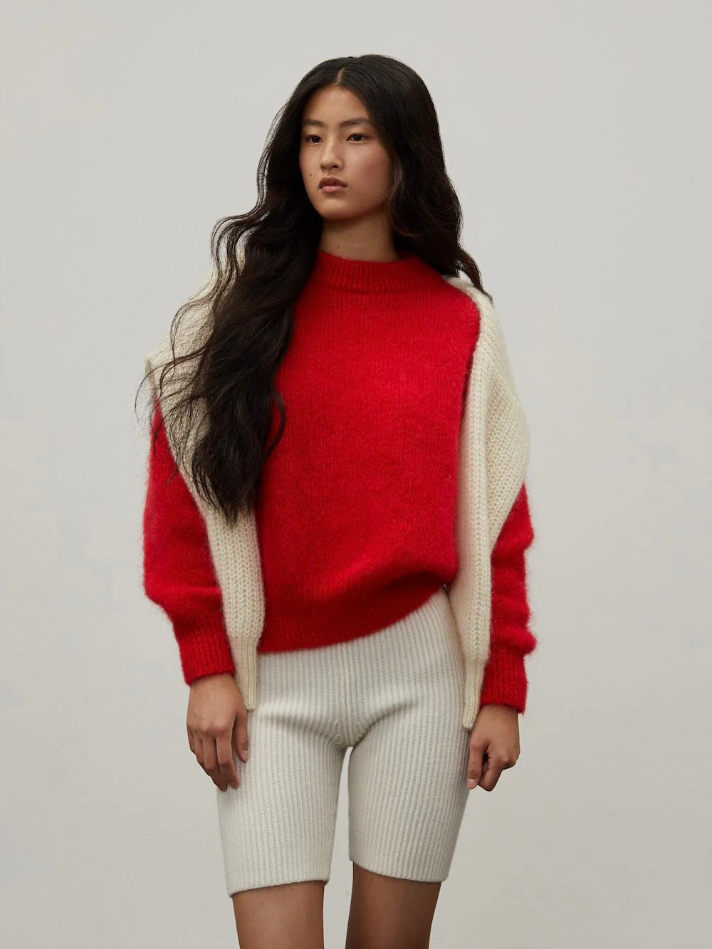 SURPRISE PARIS Jane Mohair Pullover - Red