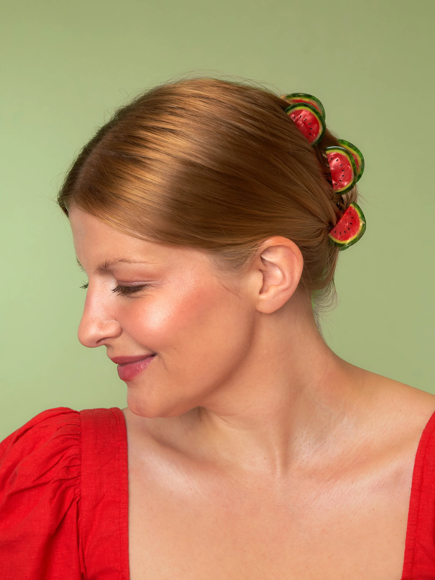 CouCou Suzette Mini Watermelon Hairclaw