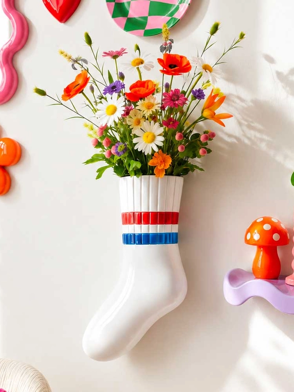 Sock Wall Vase