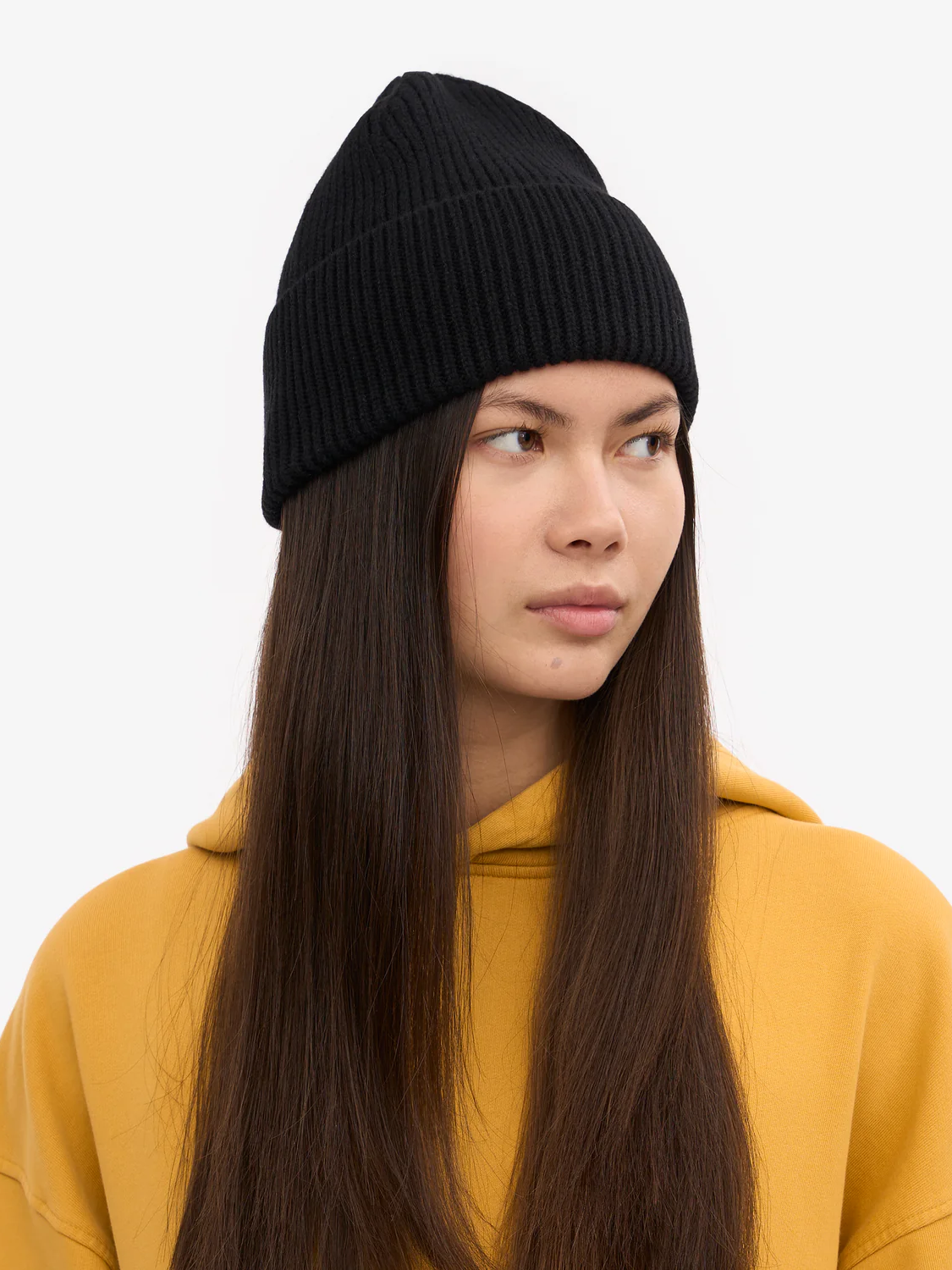 COLORFUL STANDARD Merino Wool Beanie - Deep Black