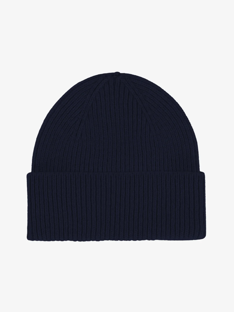 COLORFUL STANDARD Merino Wool Beanie - Navy Blue