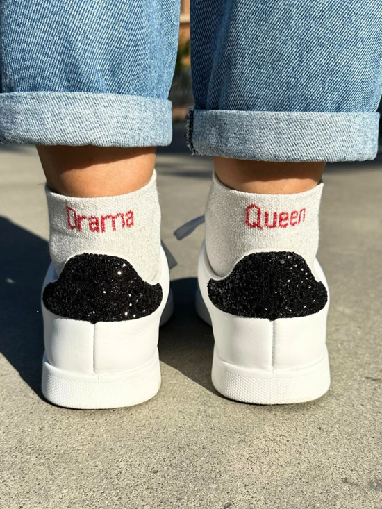 Drama Queen Glitter Socks