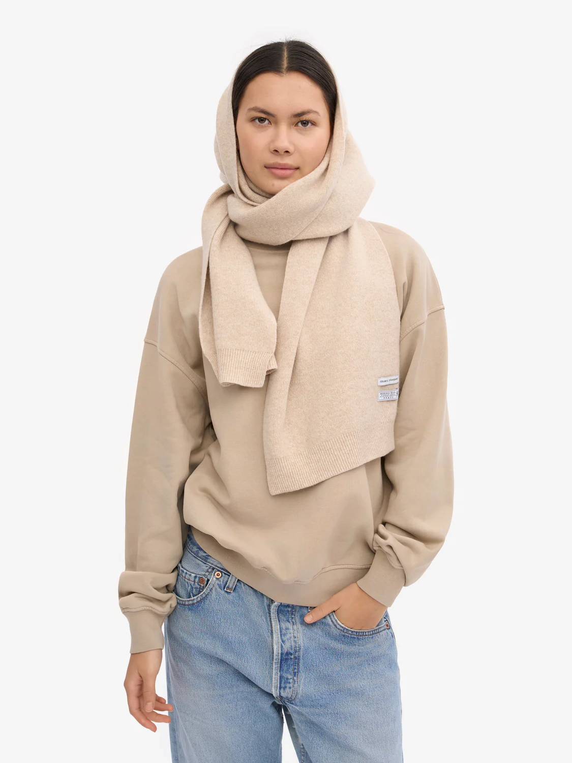 COLORFUL STANDARD Merino Wool Scarf - Ivory White