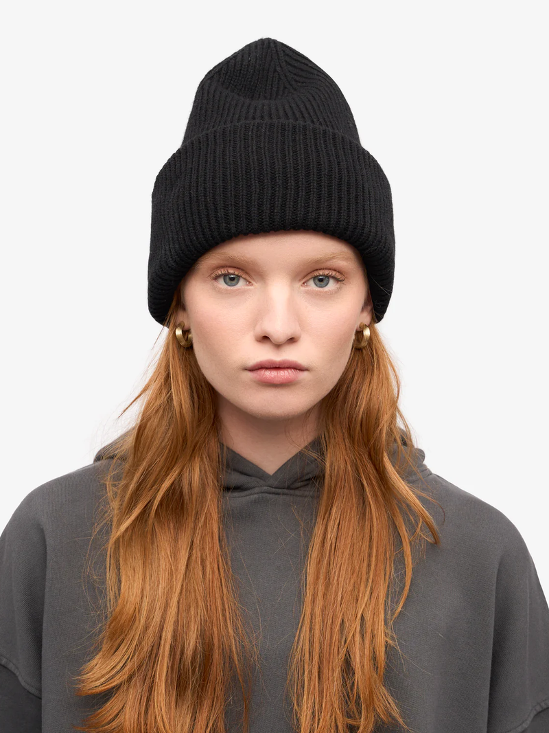 COLORFUL STANDARD Merino Wool Hat - Deep Black