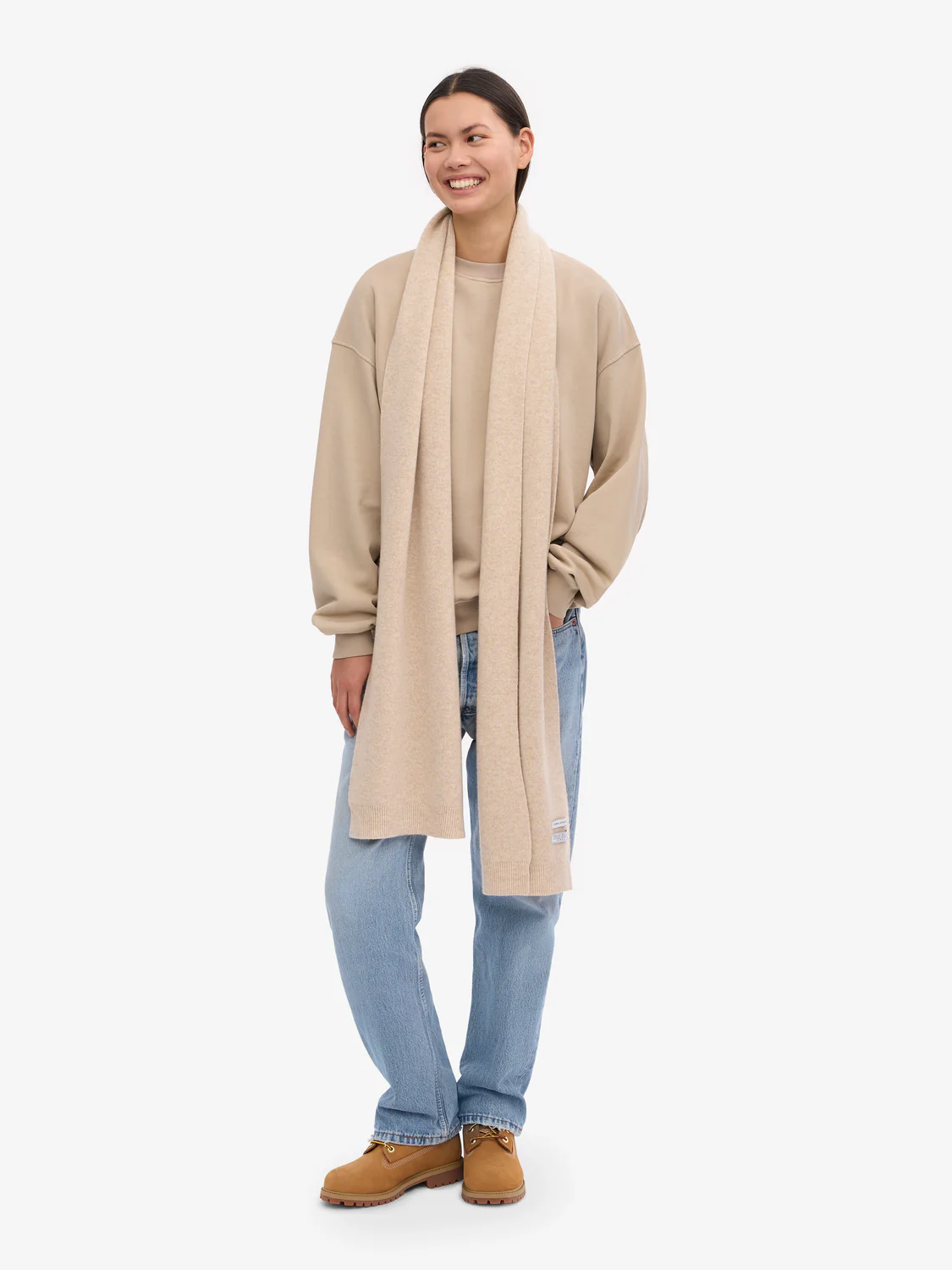 COLORFUL STANDARD Merino Wool Scarf - Ivory White