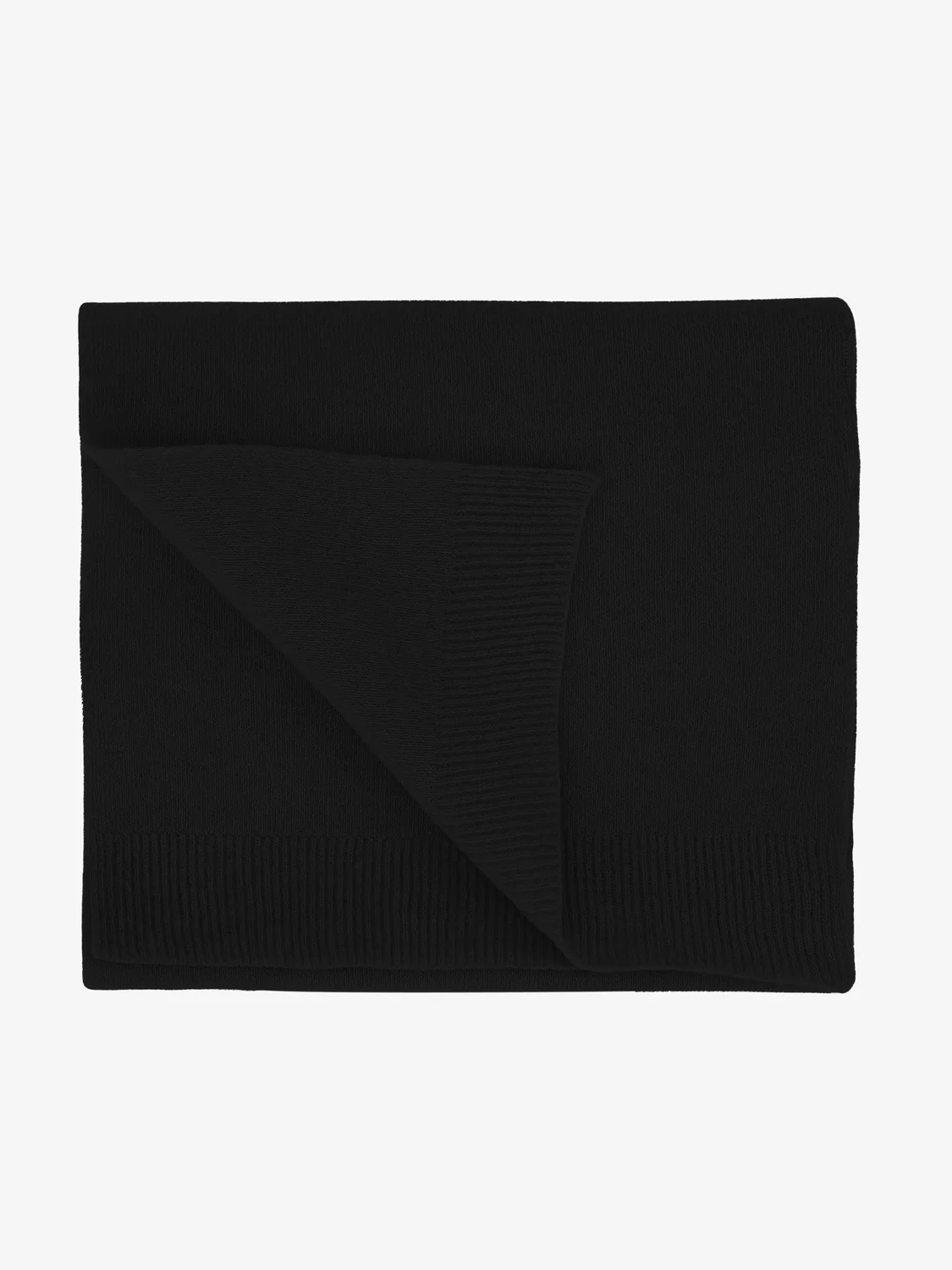 COLORFUL STANDARD Merino Wool Scarf - Deep Black