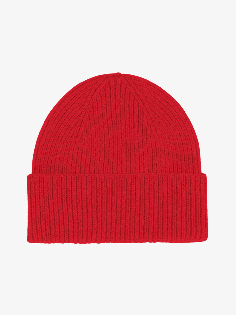 COLORFUL STANDARD Merino Wool Beanie - Scarlet Red