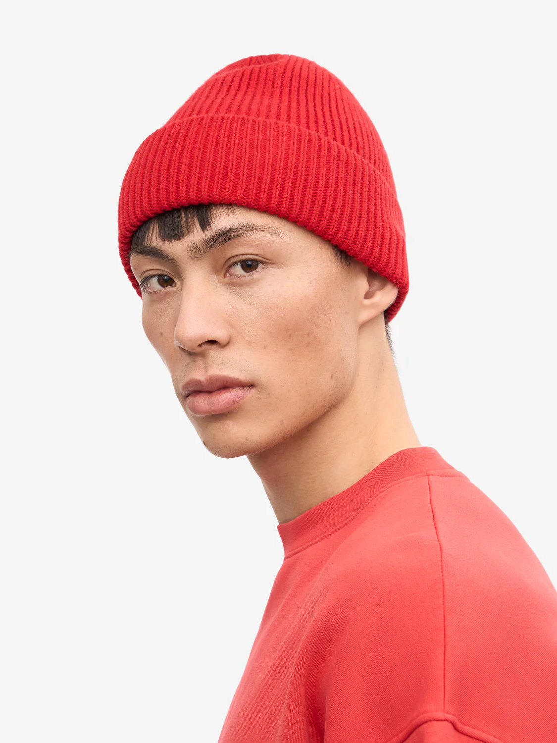 COLORFUL STANDARD Merino Wool Beanie - Scarlet Red