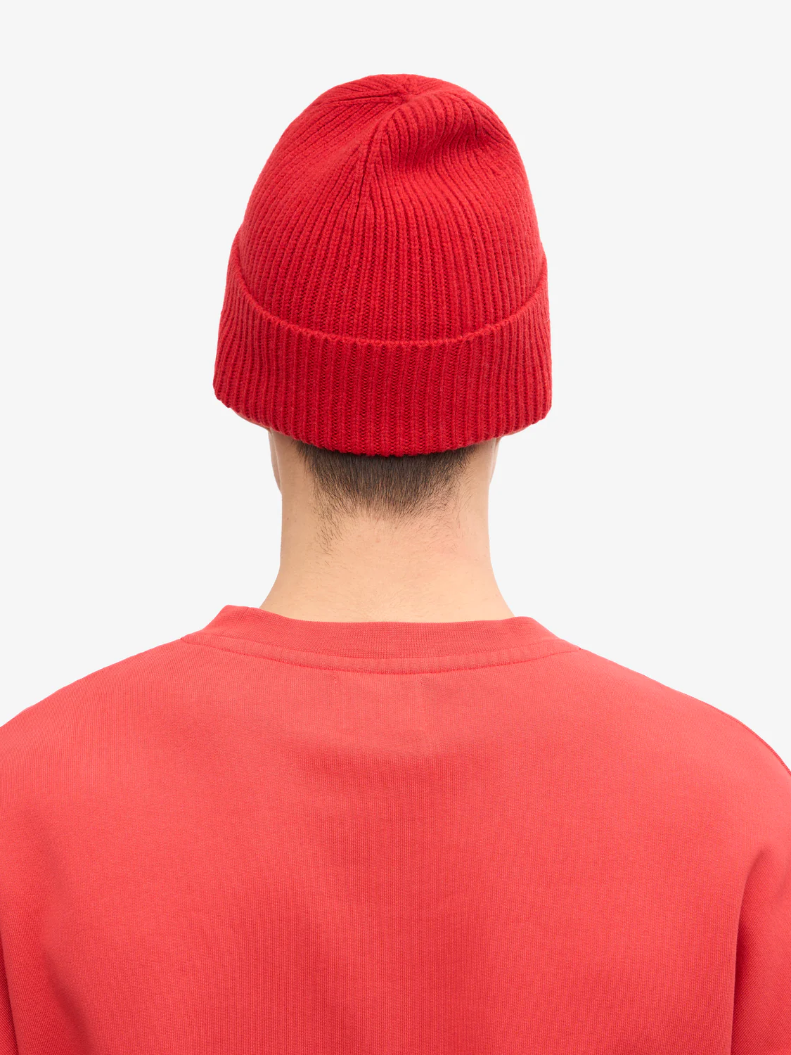 COLORFUL STANDARD Merino Wool Beanie - Scarlet Red