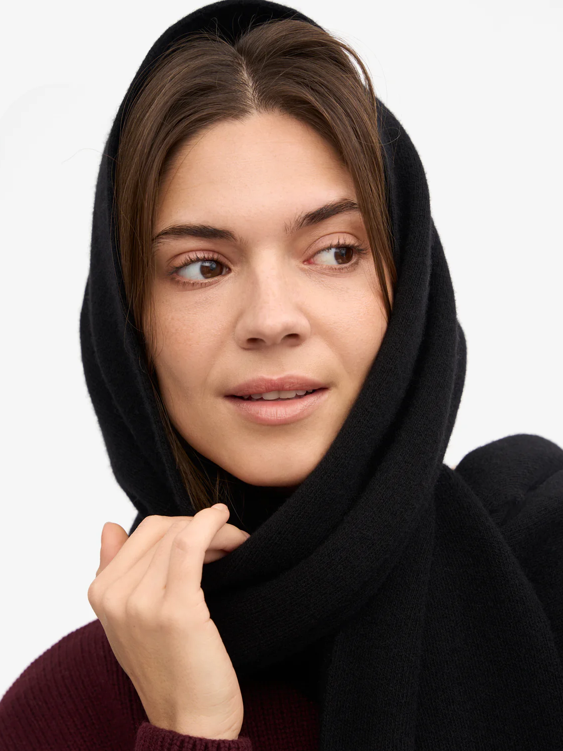 COLORFUL STANDARD Merino Wool Scarf - Deep Black