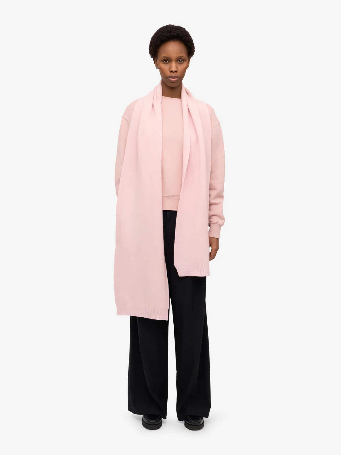 COLORFUL STANDARD Merino Wool Scarf - Faded Pink