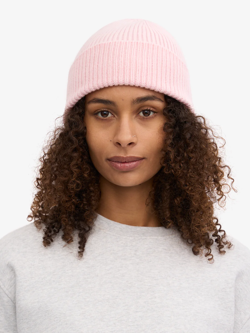 COLORFUL STANDARD Merino Wool Beanie - Faded Pink
