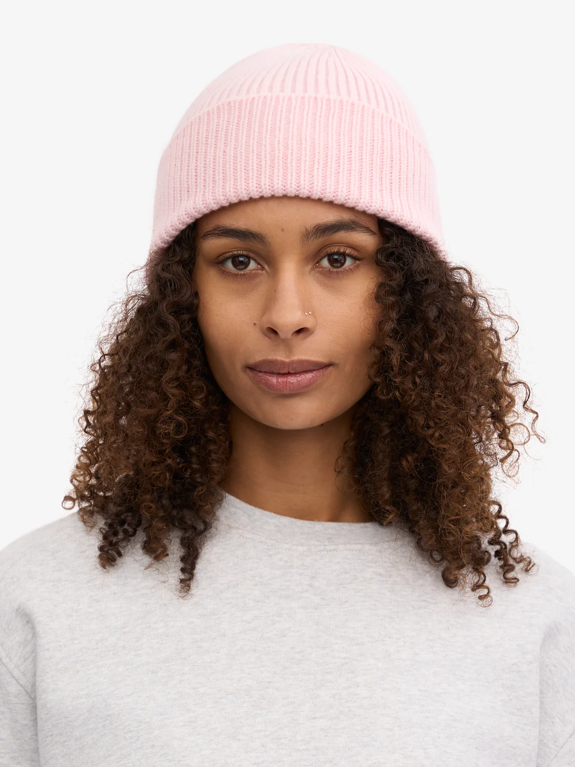 COLORFUL STANDARD Merino Wool Beanie - Faded Pink