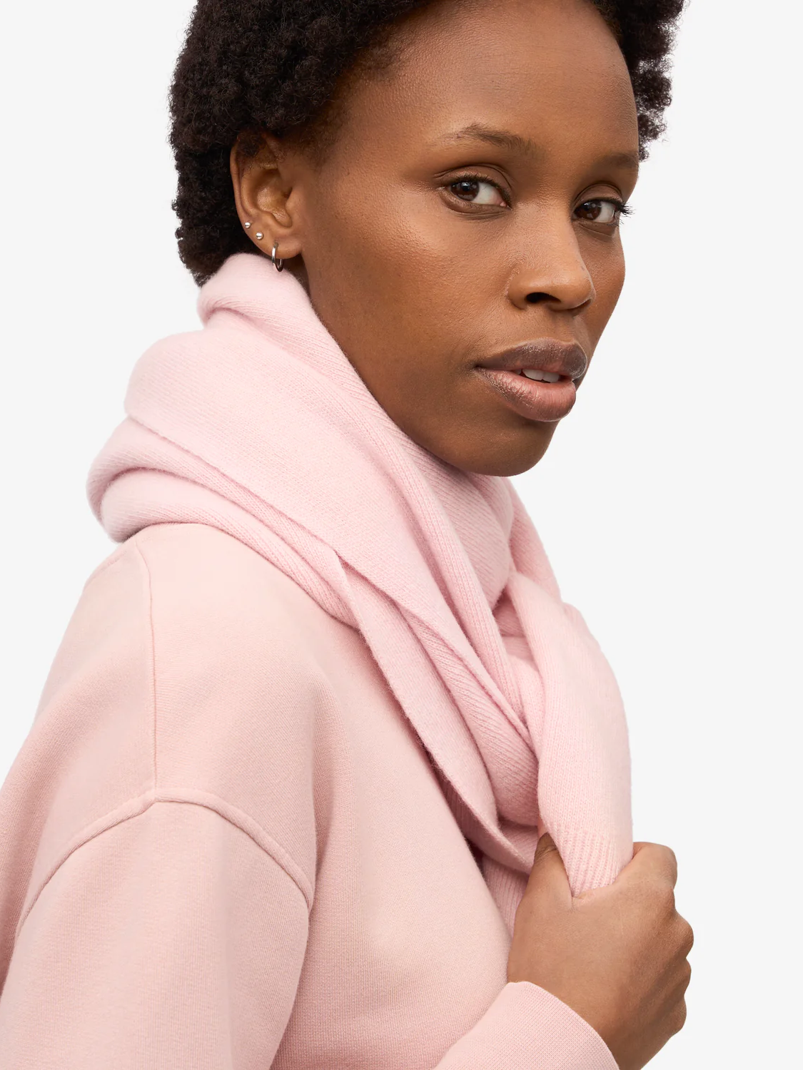 COLORFUL STANDARD Merino Wool Scarf - Faded Pink