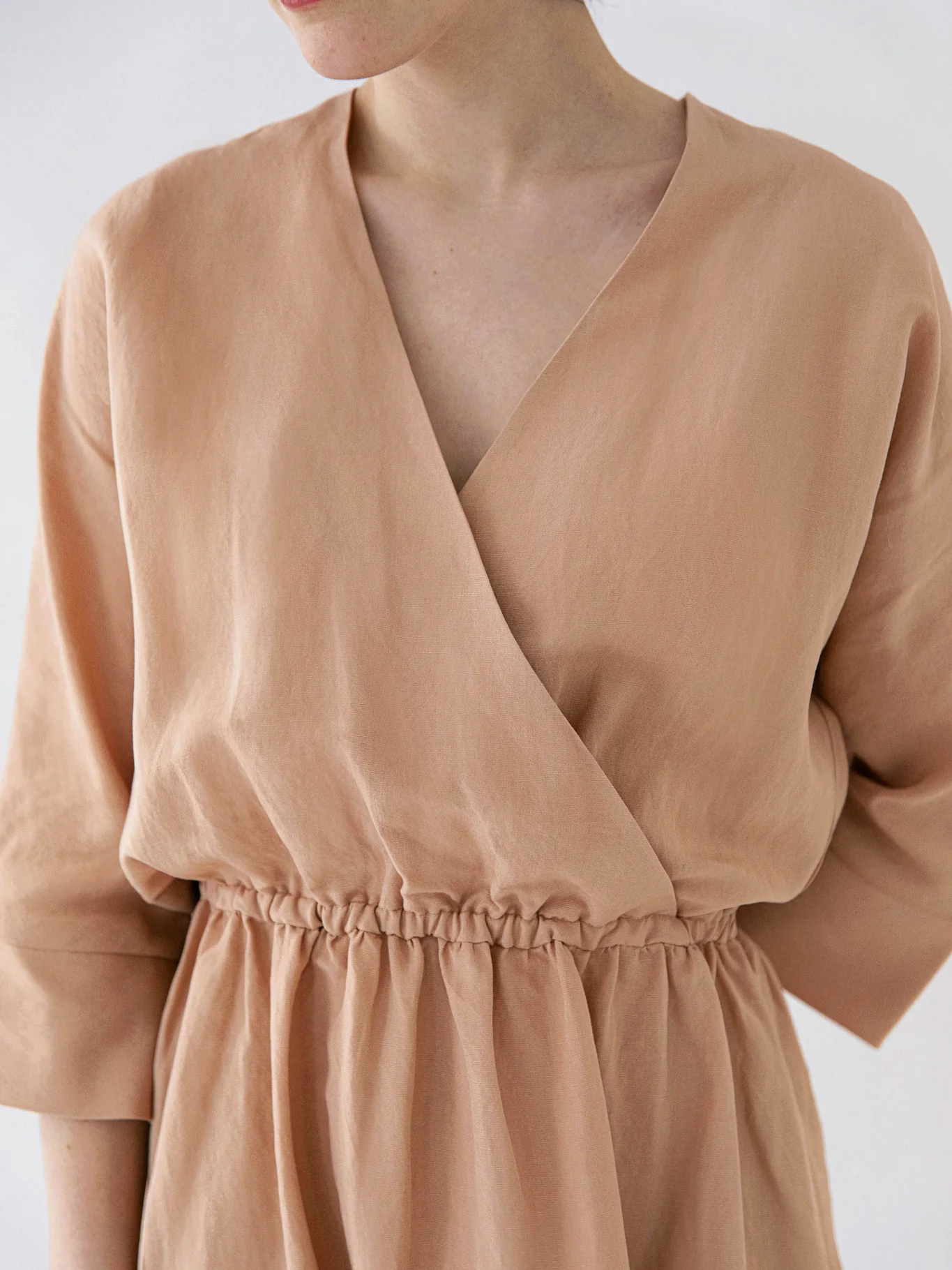 Frieda Dress Almond Beige