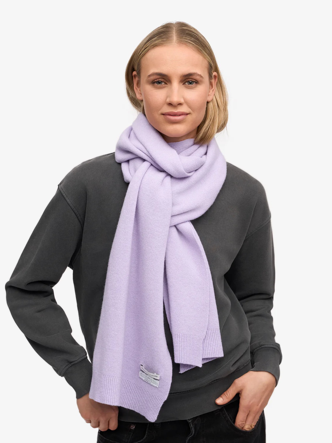 COLORFUL STANDARD Merino Wool Scarf - Soft Lavender