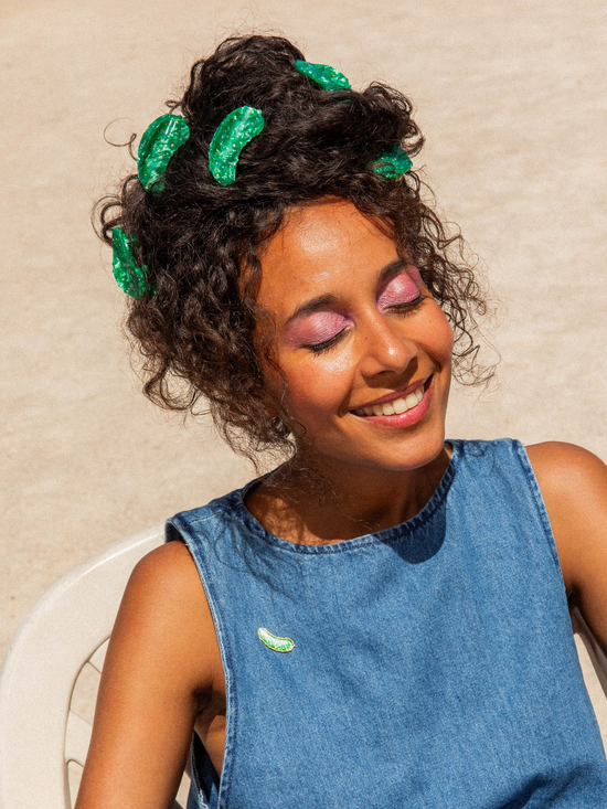 CouCou Suzette Pickle Mini Hair Claw - SPANGE