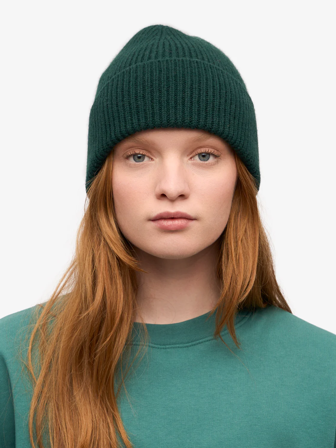 COLORFUL STANDARD Merino Wool Beanie - Emerald Green