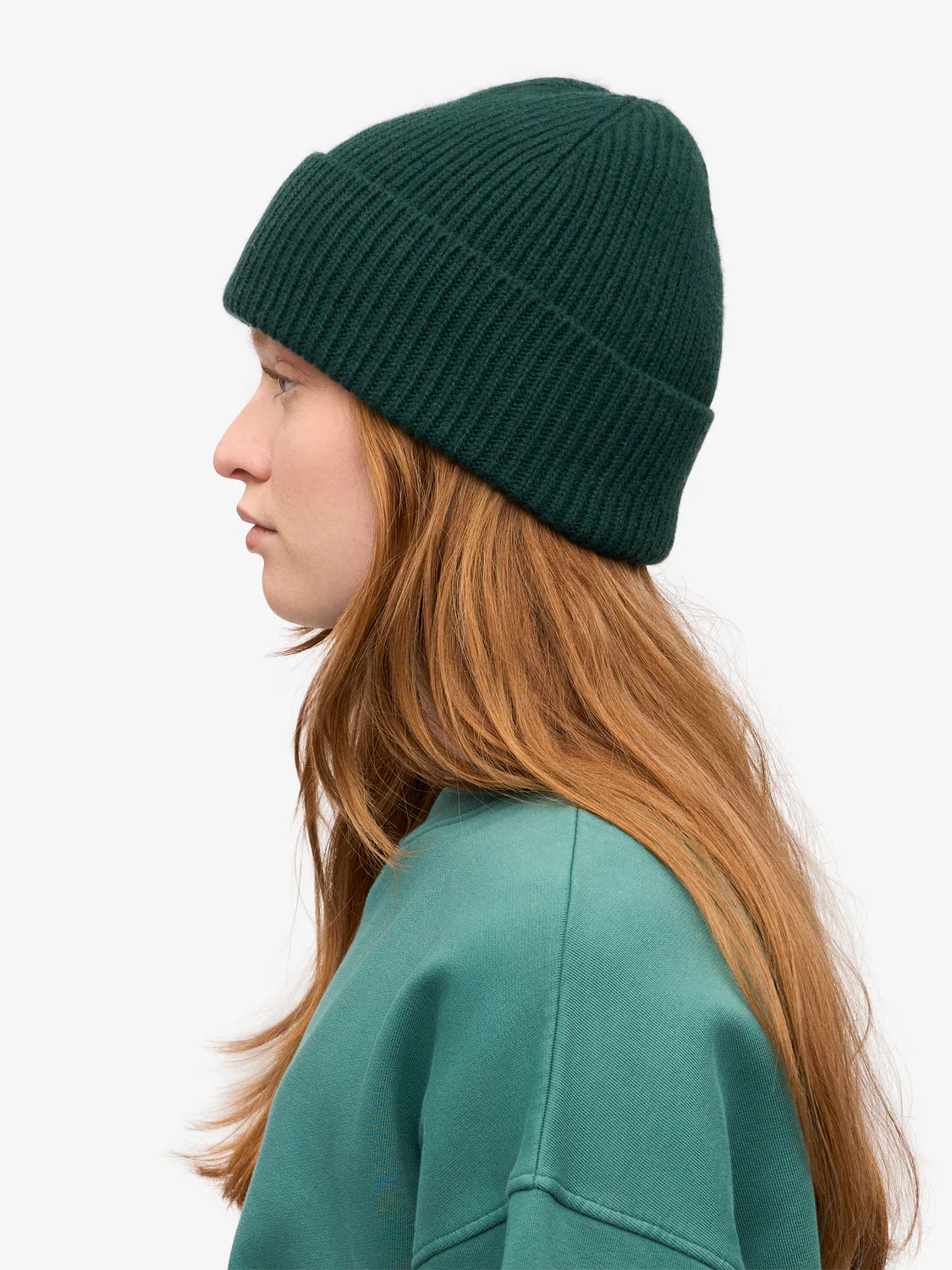 COLORFUL STANDARD Merino Wool Beanie - Emerald Green