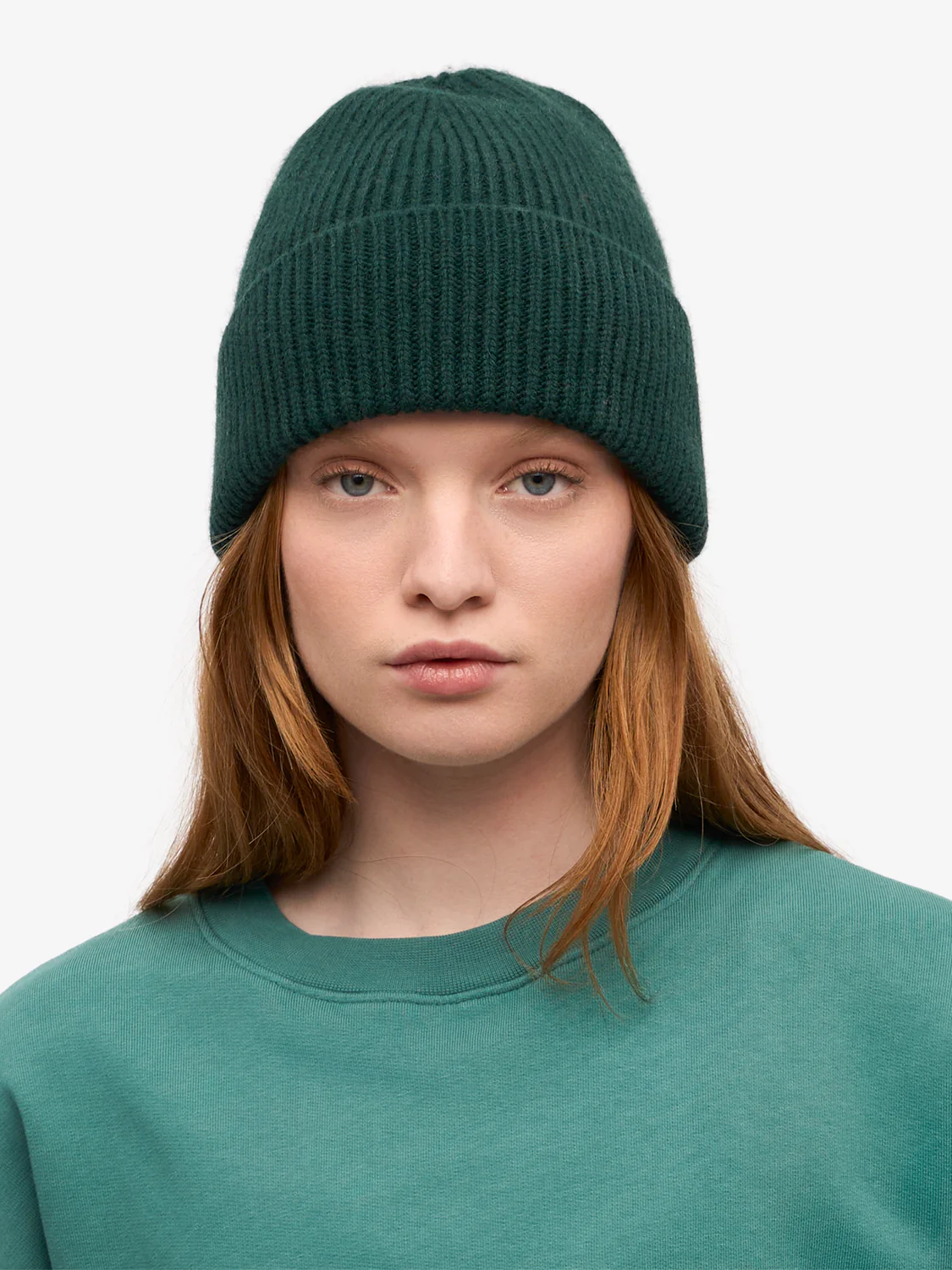COLORFUL STANDARD Merino Wool Beanie - Emerald Green