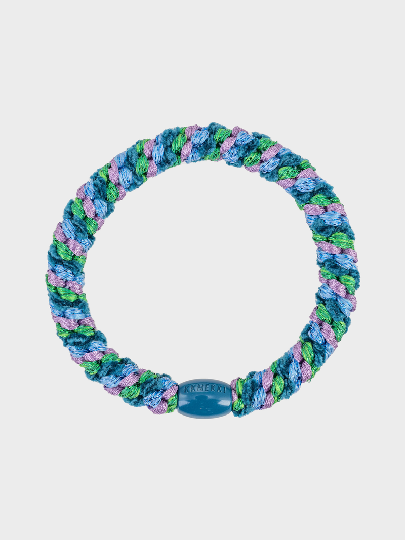 KKNEKKI Hair Tie Velvet - Green Petrol Velvet - Scrunchie