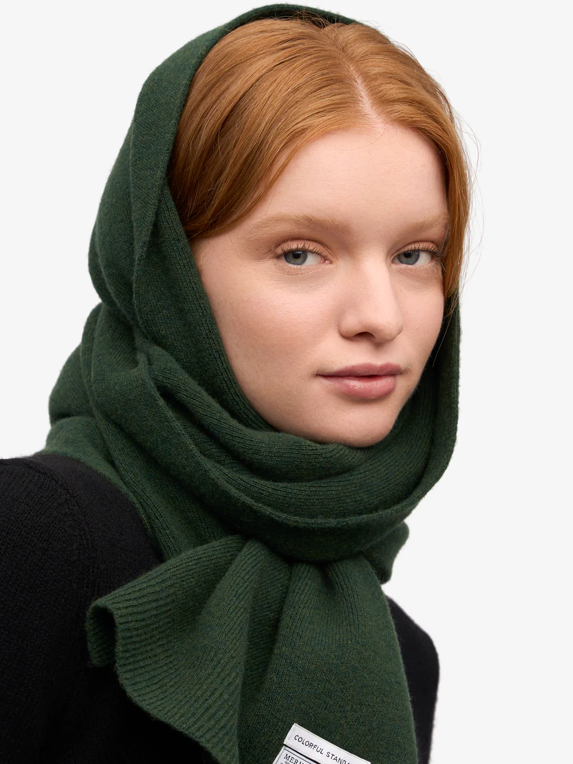 COLORFUL STANDARD Merino Wool Scarf - Emerald Green