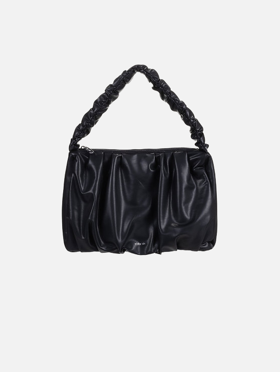 Pleated Hand Bag Club Chic Black - Tasche