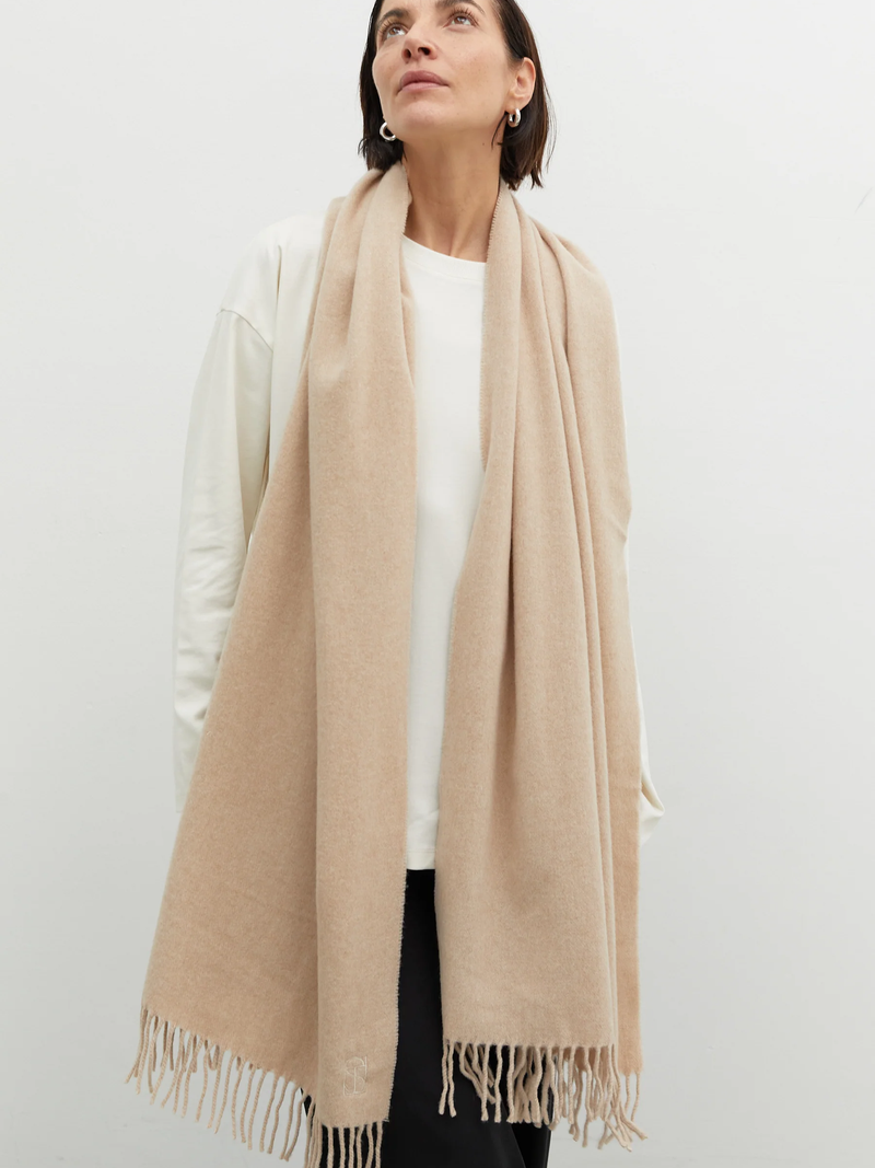 THE SLOW LABEL Woven Scarf - Beige - Schal