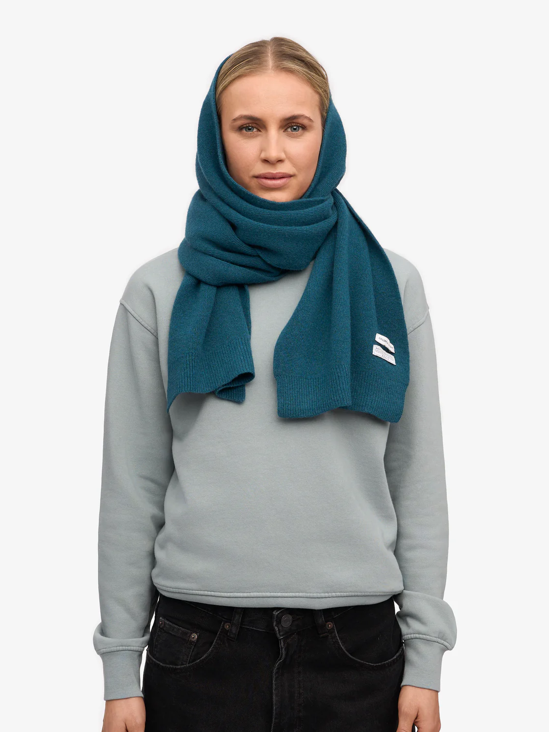COLORFUL STANDARD Merino Wool Scarf - Ocean Green