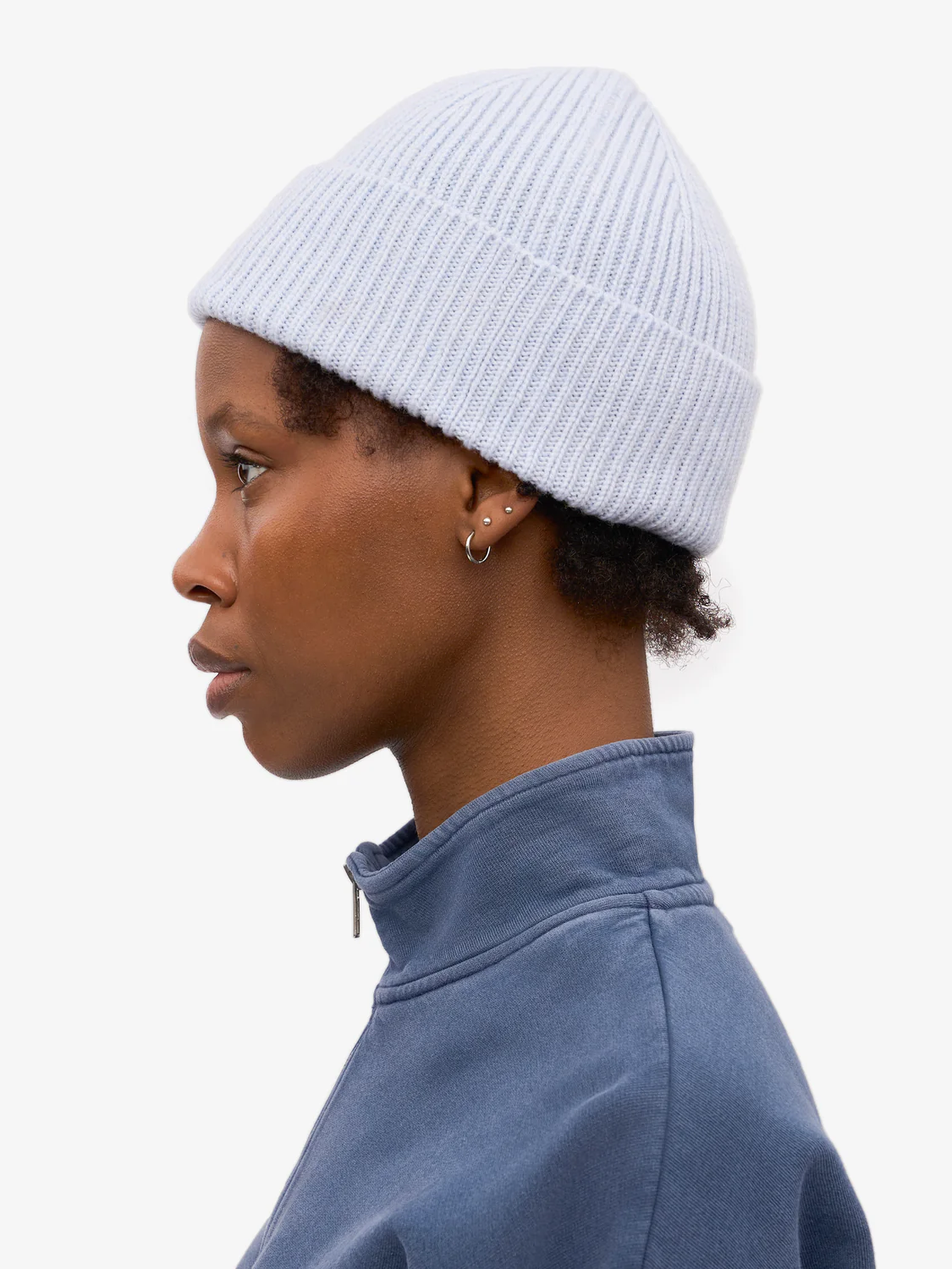 COLORFUL STANDARD Merino Wool Beanie - Polar Blue