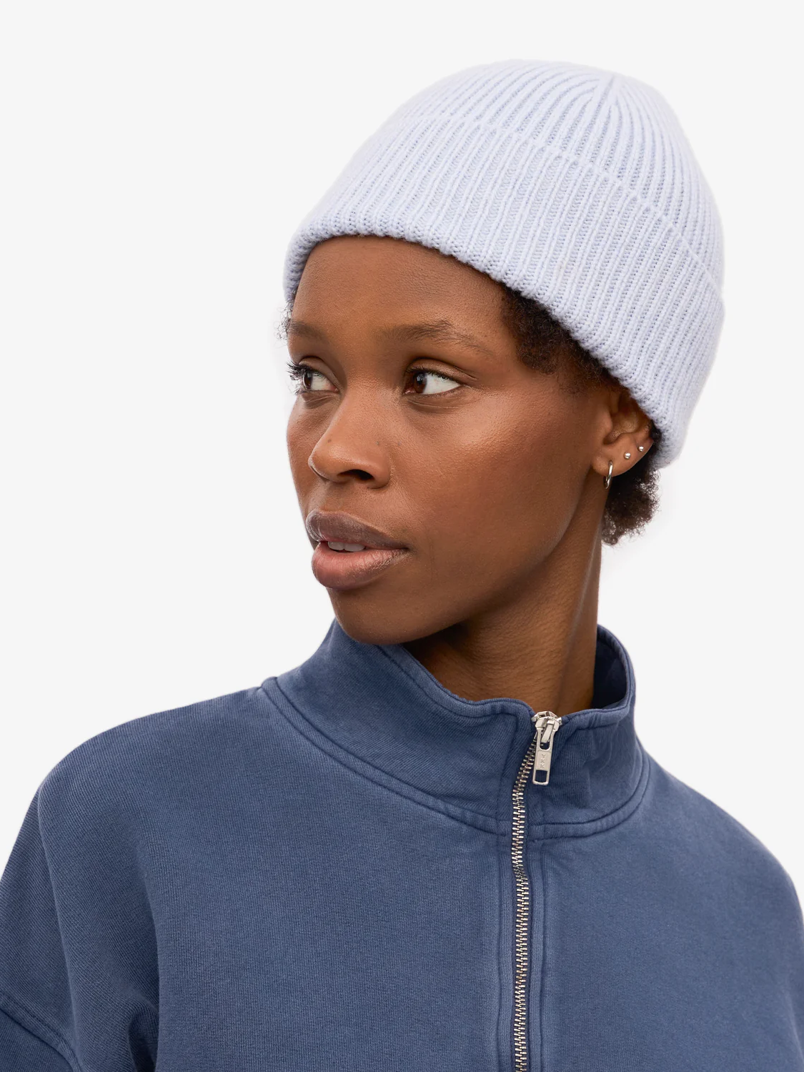 COLORFUL STANDARD Merino Wool Beanie - Polar Blue