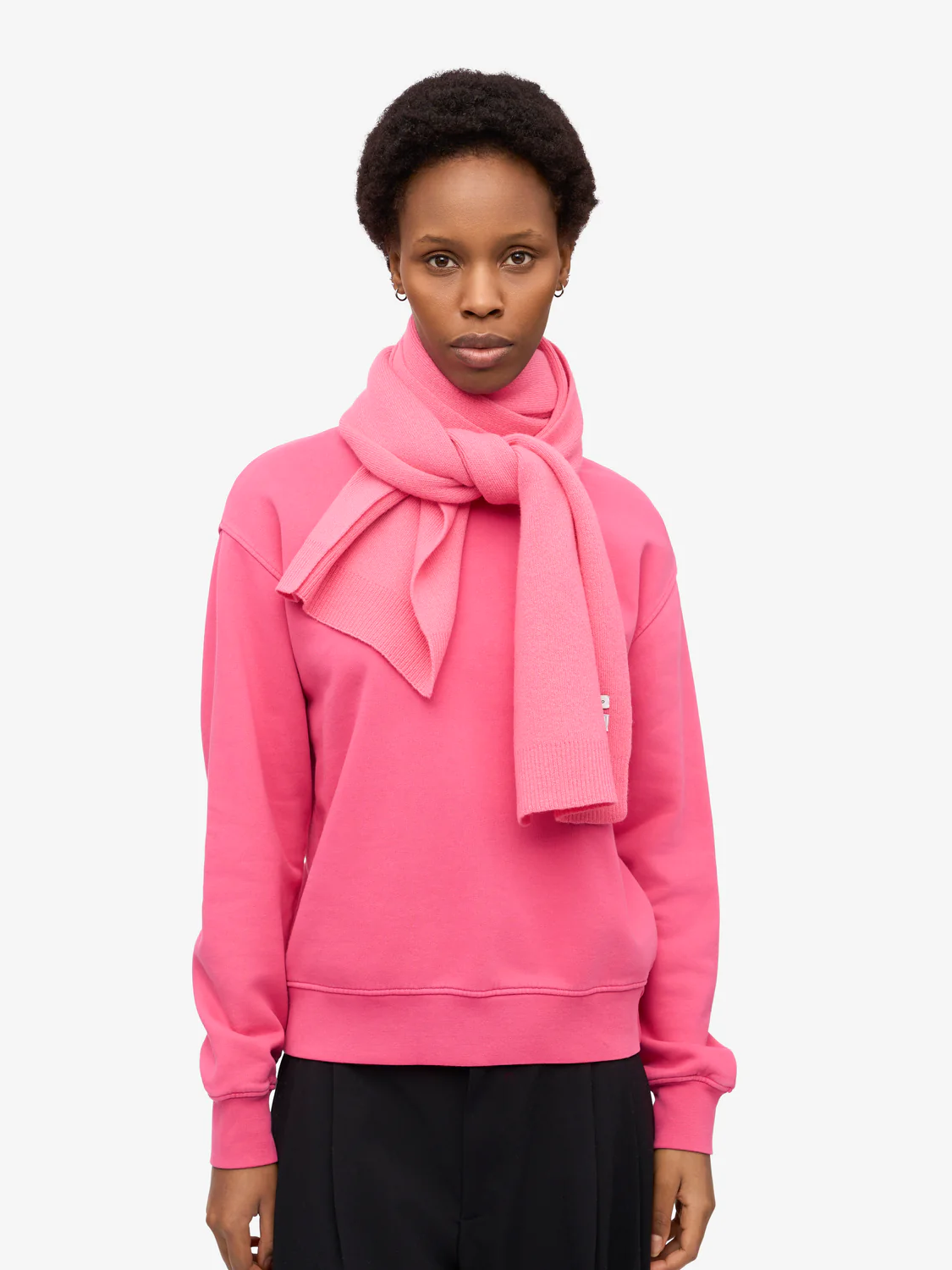 COLORFUL STANDARD Merino Wool Scarf - Bubblegum Pink