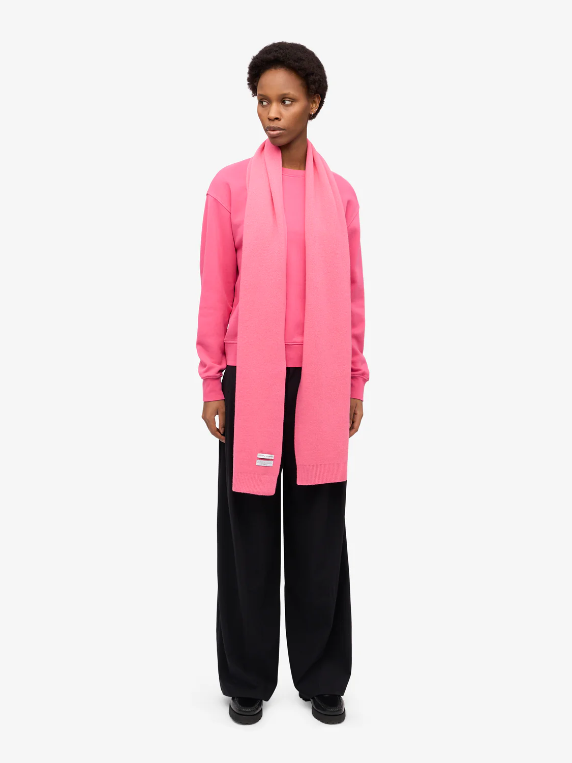 COLORFUL STANDARD Merino Wool Scarf - Bubblegum Pink