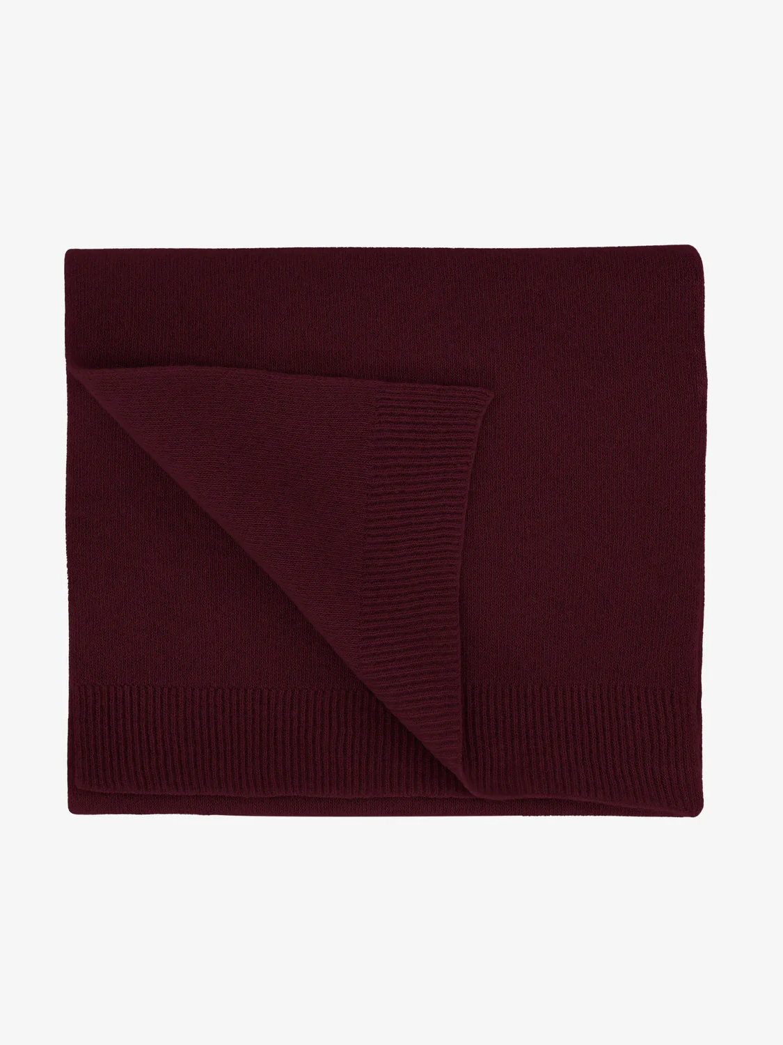 COLORFUL STANDARD Merino Wool Scarf - Oxblood Red