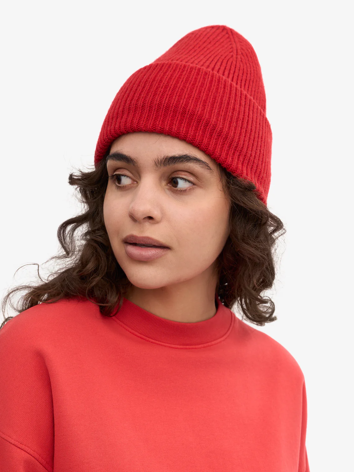 COLORFUL STANDARD Merino Wool Hat - Scarlet Red