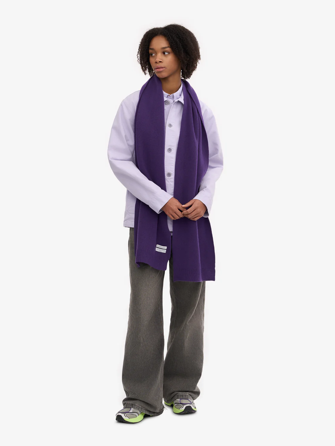 COLORFUL STANDARD Merino Wool Scarf - Ultra Violet