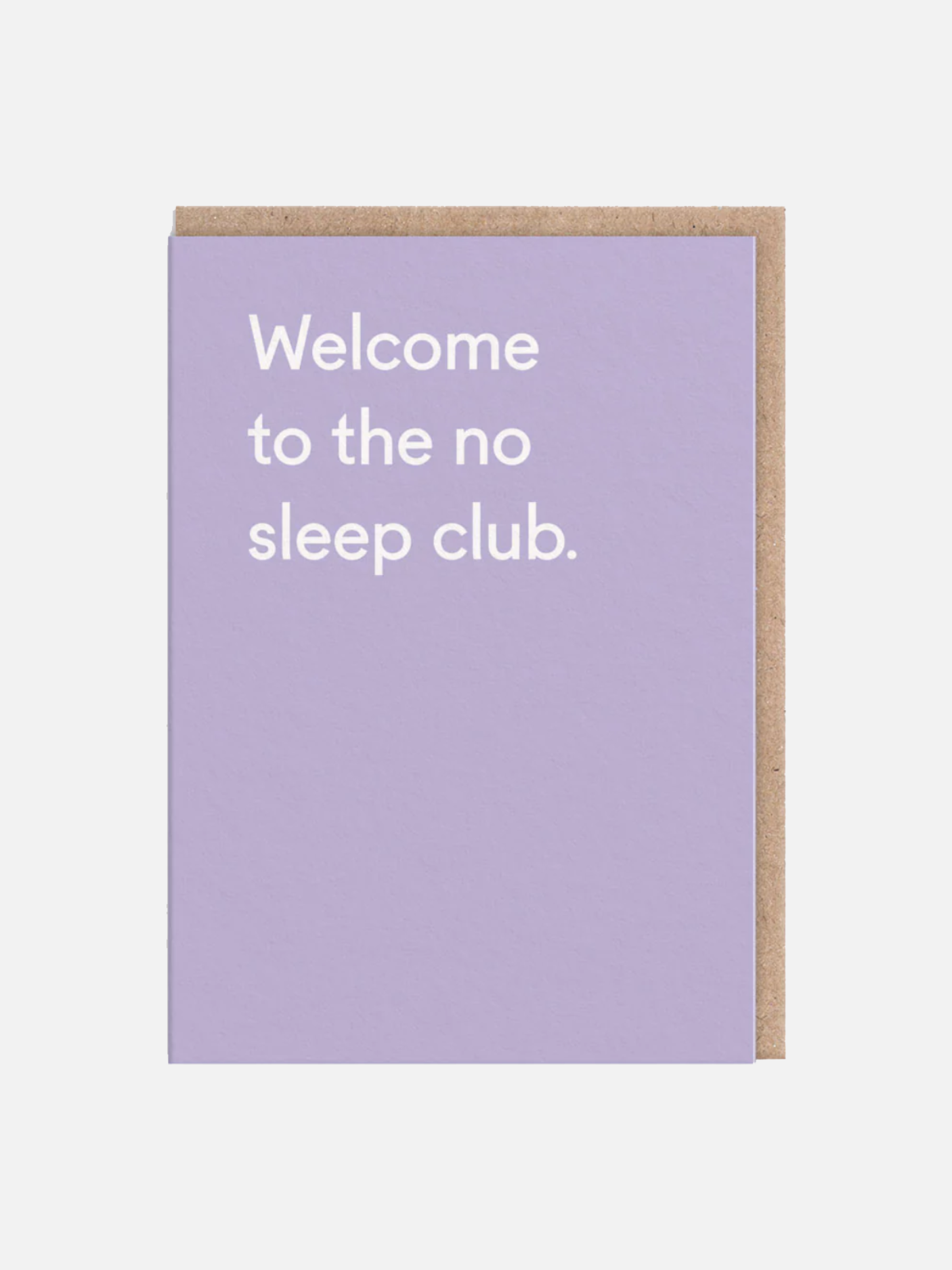 No Sleep Club Greeting - Karte
