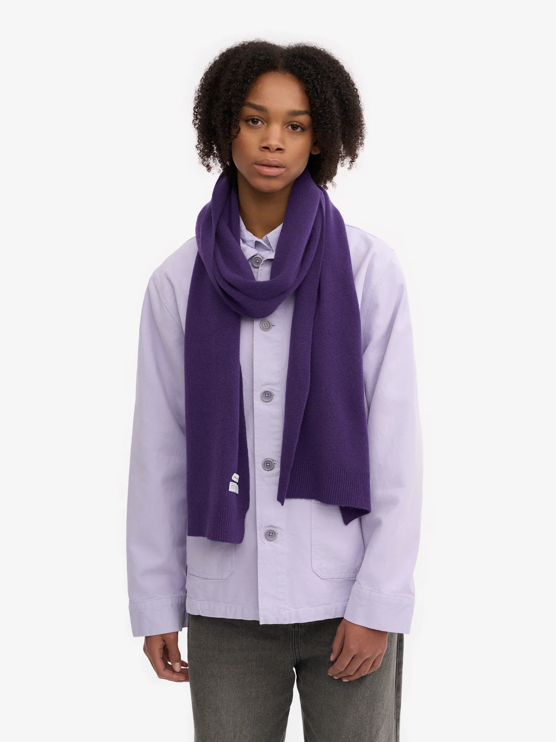 COLORFUL STANDARD Merino Wool Scarf - Ultra Violet