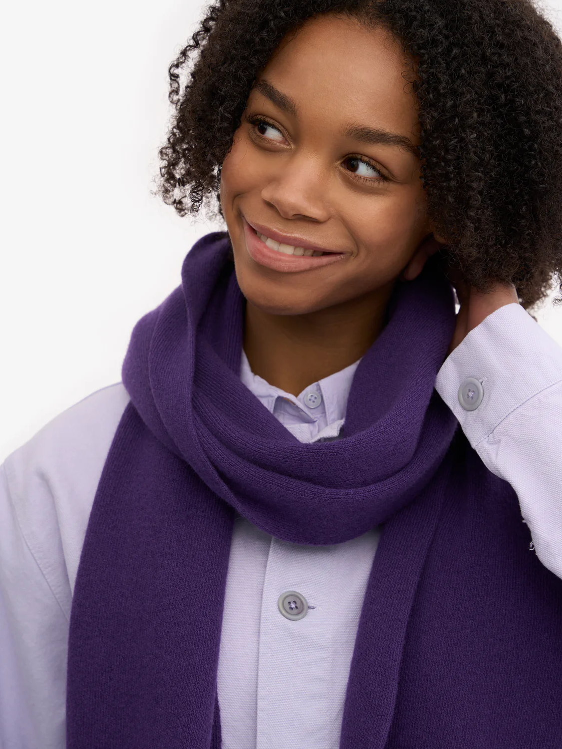 COLORFUL STANDARD Merino Wool Scarf - Ultra Violet