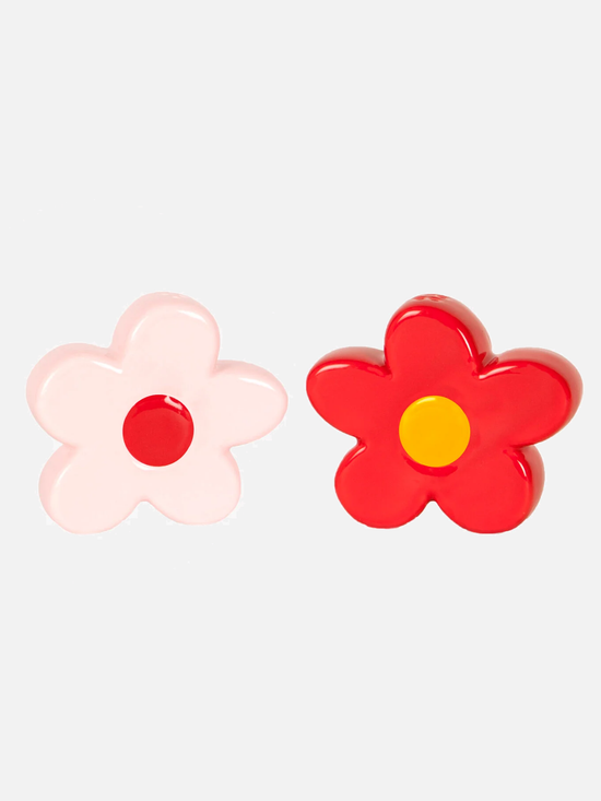 Daisy Salt & Pepper Red/Pink