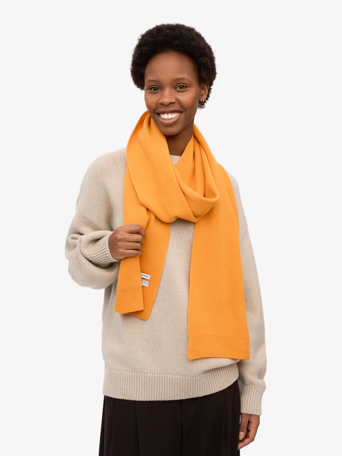 COLORFUL STANDARD Merino Wool Scarf - Burned Yellow