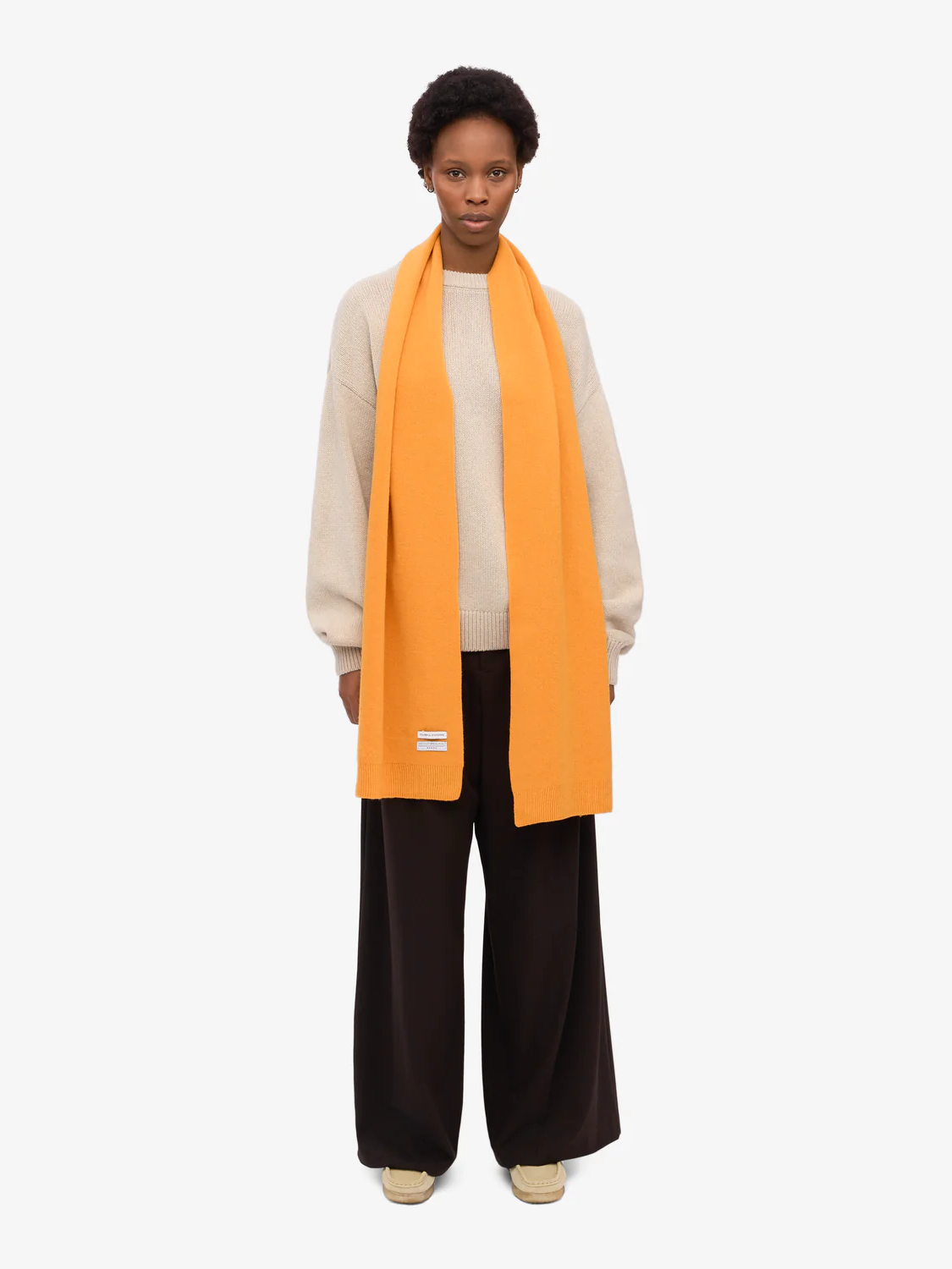 COLORFUL STANDARD Merino Wool Scarf - Burned Yellow