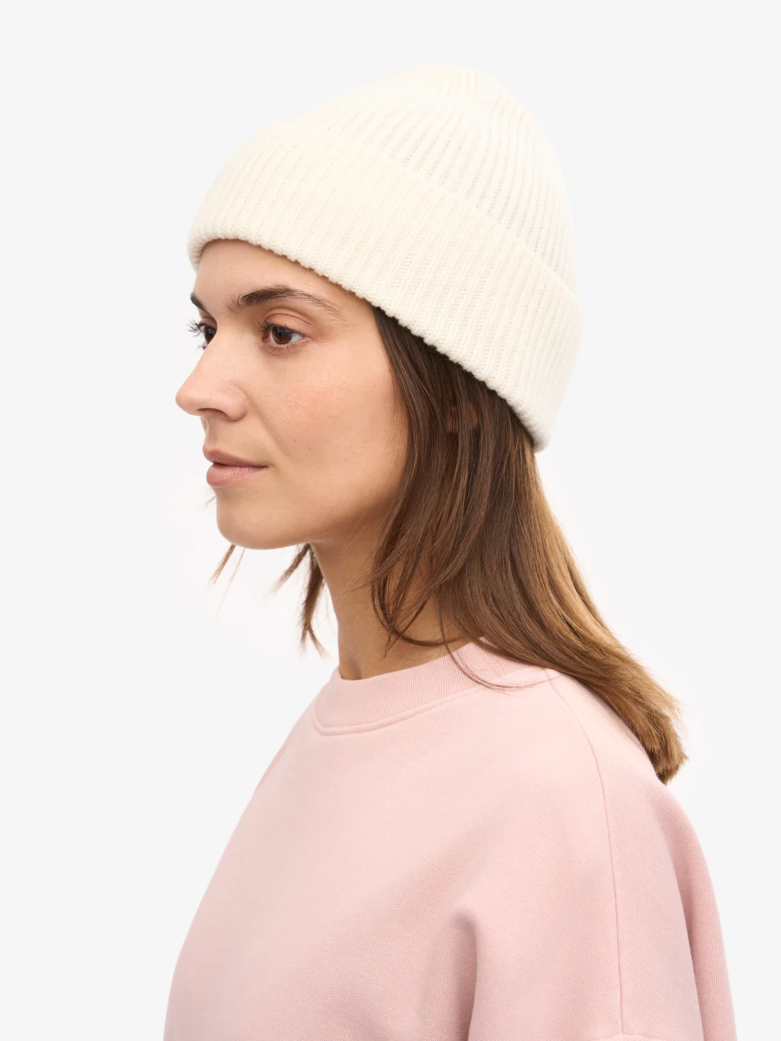 COLORFUL STANDARD Merino Wool Beanie - Optical White