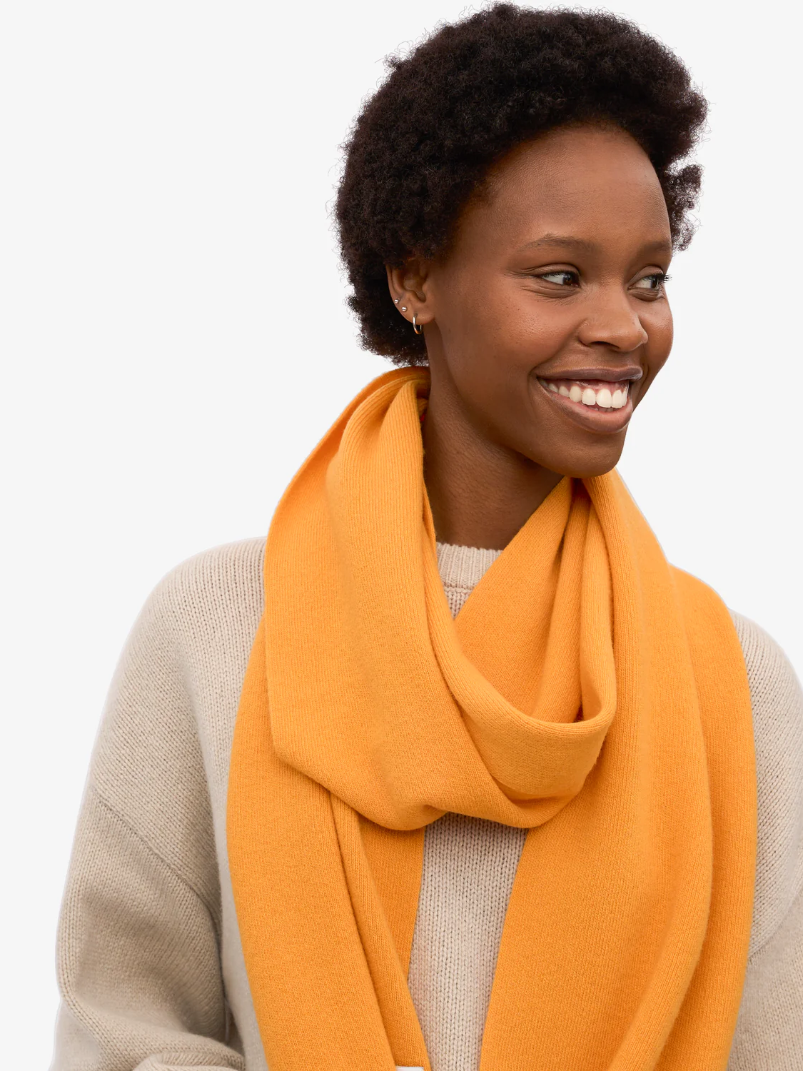 COLORFUL STANDARD Merino Wool Scarf - Burned Yellow
